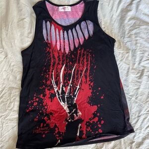 Nightmare on Elm Street Freddy Krueger Cutout Women’s tank top size medium